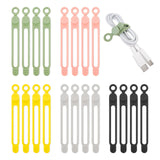 Wrapables Reusable Silicone Cable Cord Ties, Cord Organizer, Management, Bundling (Set of 20)
