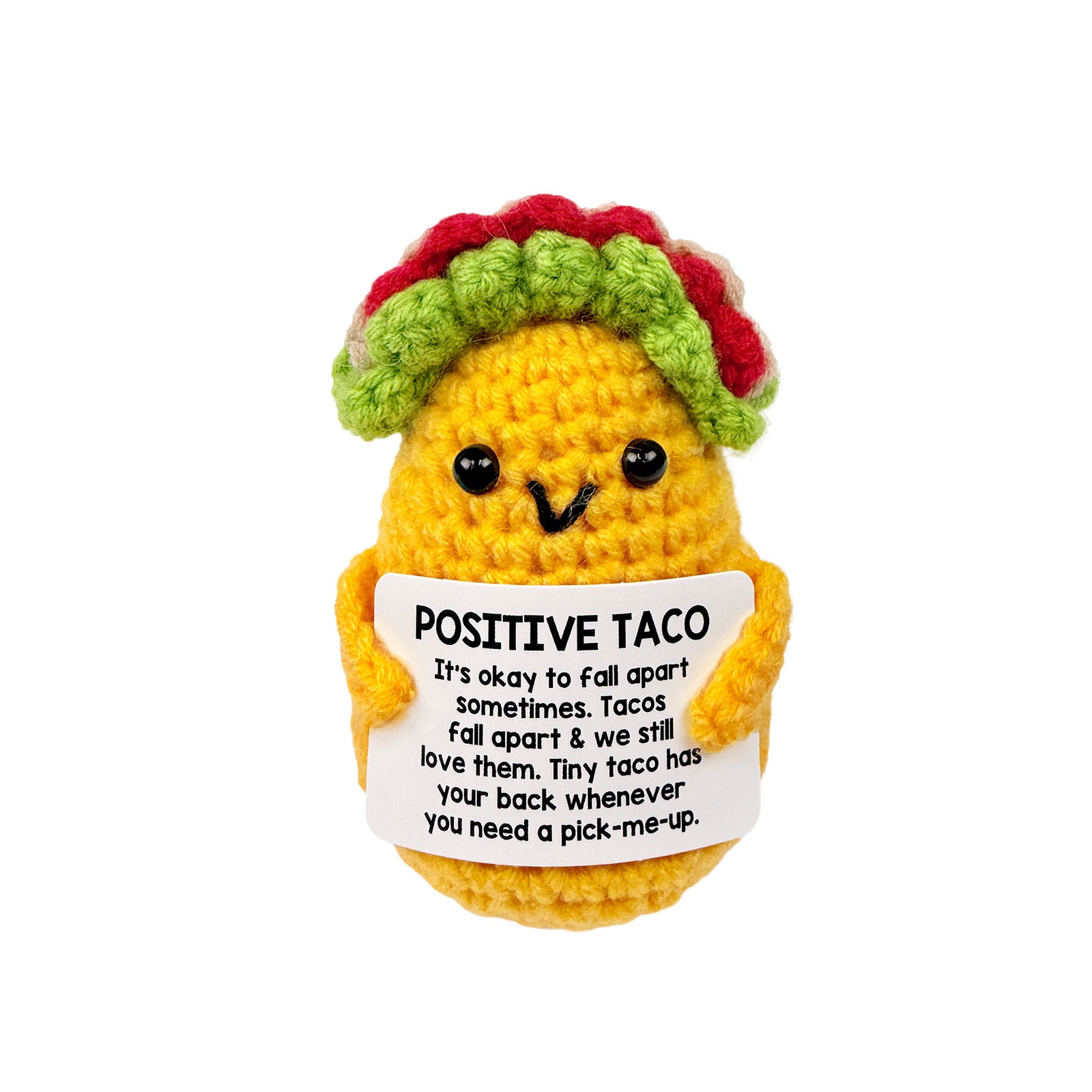 Wrapables Emotional Support and Inspirational Gift, Crochet Doll with Positive Words Card, For Valentines Day, Appreciation, Inspiration