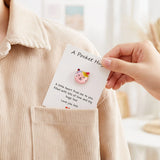 Wrapables Pocket Hug Tokens, Emotional Support and Inspirational Gift with Positive Words Card (Set of 8)