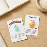 Wrapables Pocket Hug Tokens, Emotional Support and Inspirational Gift with Positive Words Card (Set of 8)