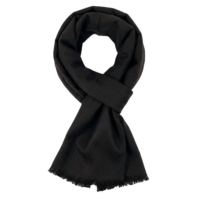 Wrapables Mens Soft Winter Warm Wool Blend Long Scarf, Black