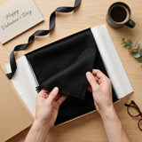 Wrapables Mens Soft Winter Warm Wool Blend Long Scarf, Black