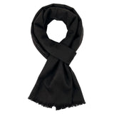 Wrapables Mens Soft Winter Warm Wool Blend Long Scarf, Black