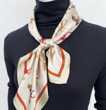 Wrapables 2 Piece Silky Feeling Satin Neckerchief Scarf Set, 26.5