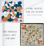 Wrapables 2 Piece Silky Feeling Satin Neckerchief Scarf Set, 26.5