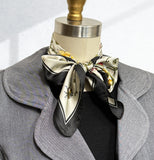 Wrapables 2 Piece Silky Feeling Satin Neckerchief Scarf Set, 26.5