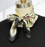 Wrapables 2 Piece Silky Feeling Satin Neckerchief Scarf Set, 26.5