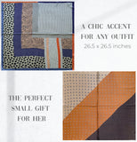 Wrapables 2 Piece Silky Feeling Satin Neckerchief Scarf Set, 26.5