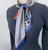 Wrapables 2 Piece Silky Feeling Satin Neckerchief Scarf Set, 26.5