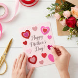 Wrapables Heart Shaped Self-Adhesive Glitter Foam Stickers, For Arts & Crafts, Decorations, Valentines Day, Mothers Day (200pcs)