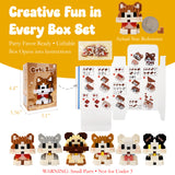 Wrapables Animal Building Blocks Set for Party Favors, Goodie Bag Stuffer, Stocking Stuffer (Set of 6), Dogs