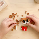 Wrapables Animal Building Blocks Set for Party Favors, Goodie Bag Stuffer, Stocking Stuffer (Set of 6), Dogs