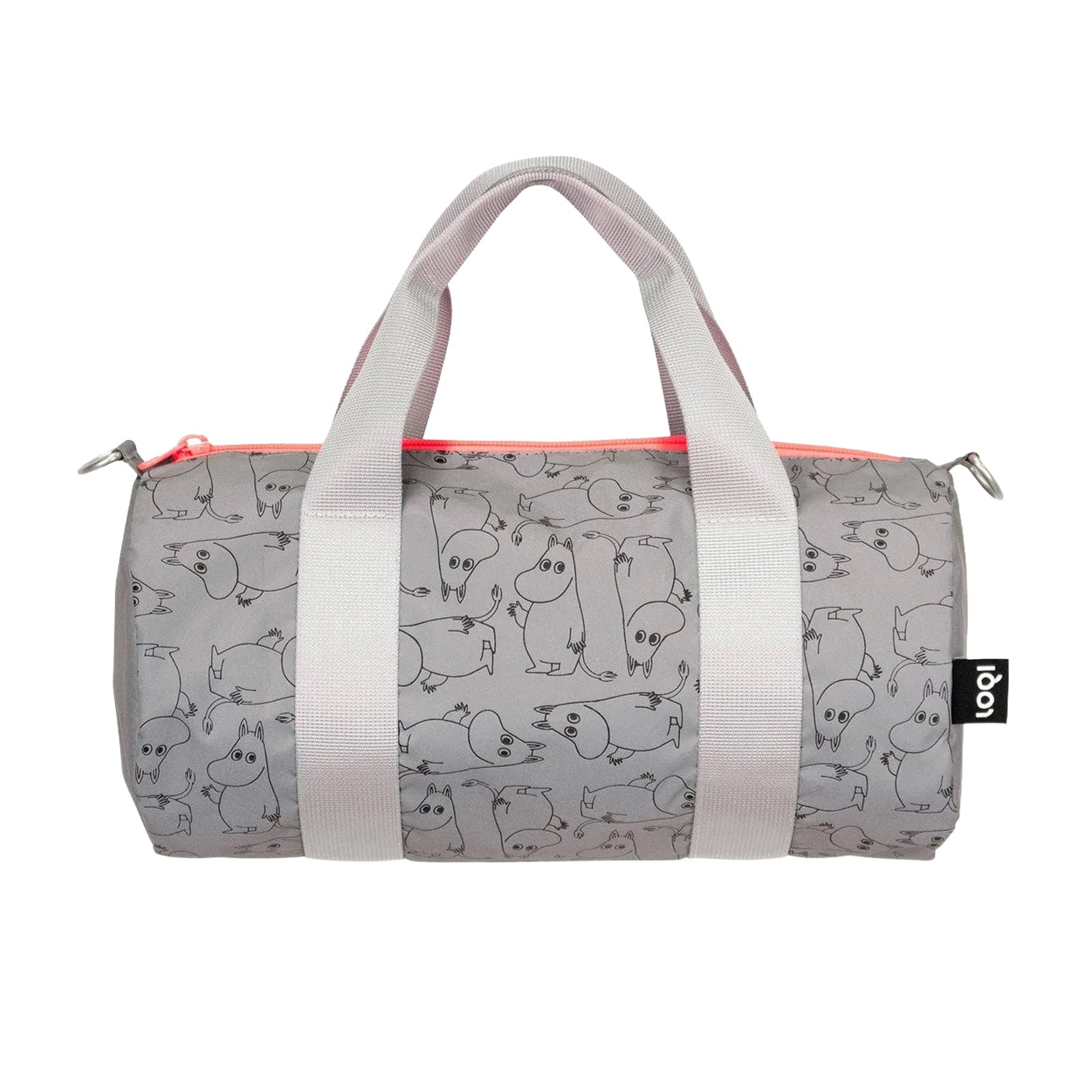 LOQI MOOMIN Pattern Reflective Medium Weekender, Tote Bag, Crossbody Bag
