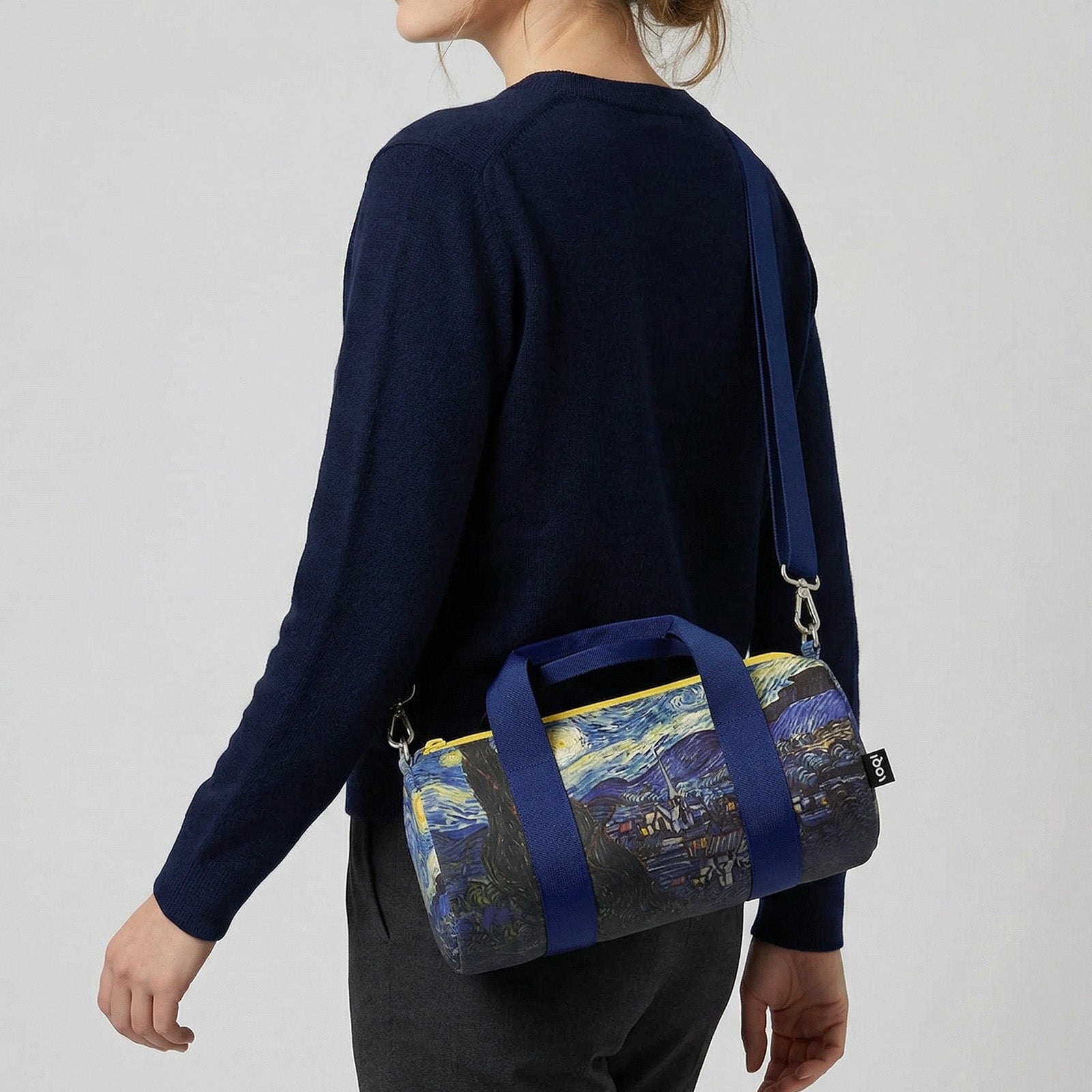 LOQI VINCENT VAN GOGH Starry Night Recycled Medium Weekender, Handbag, Crossbody Bag