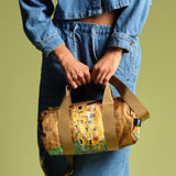 LOQI GUSTAV KLIMT The Kiss Recycled Medium Weekender, Handbag, Crossbody Bag