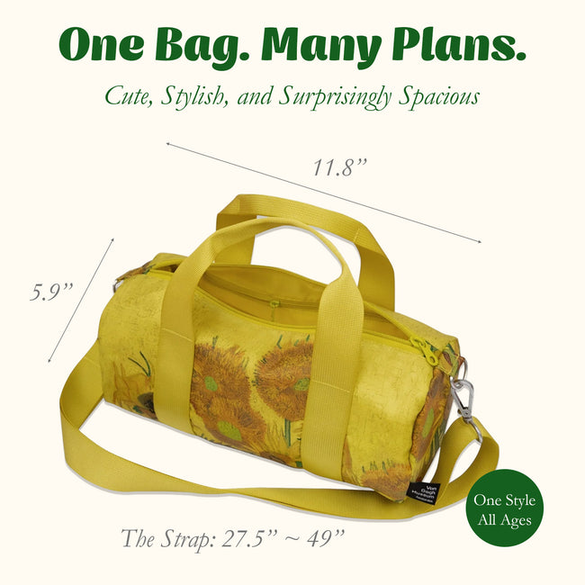 LOQI VINCENT VAN GOGH Sunflowers Recycled Medium Weekender, Handbag, Crossbody Bag