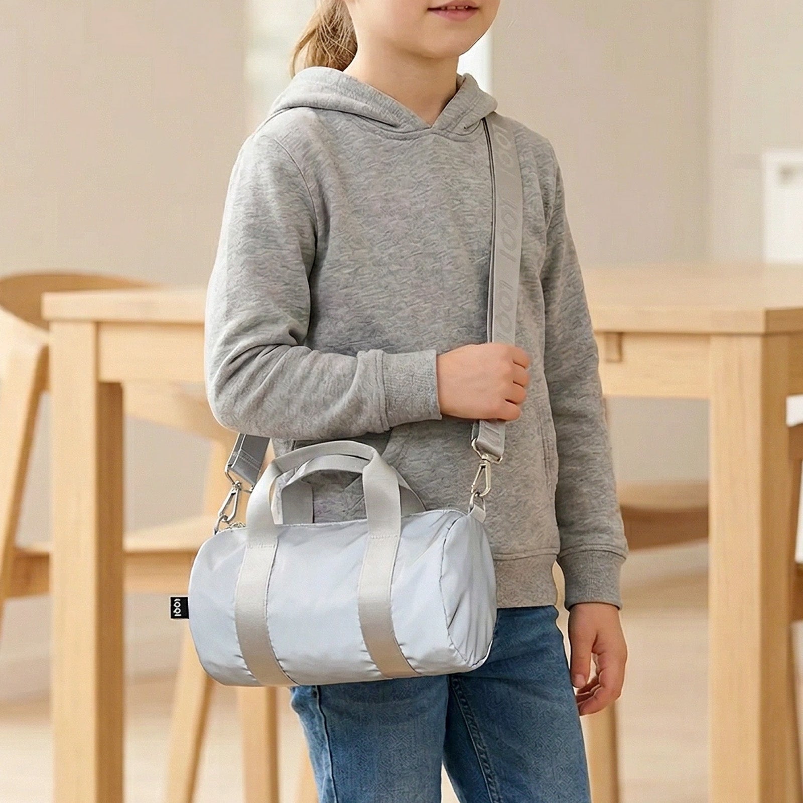 LOQI REFLECTIVE Small Weekender, Handbag, Crossbody Bag, Sling Bag