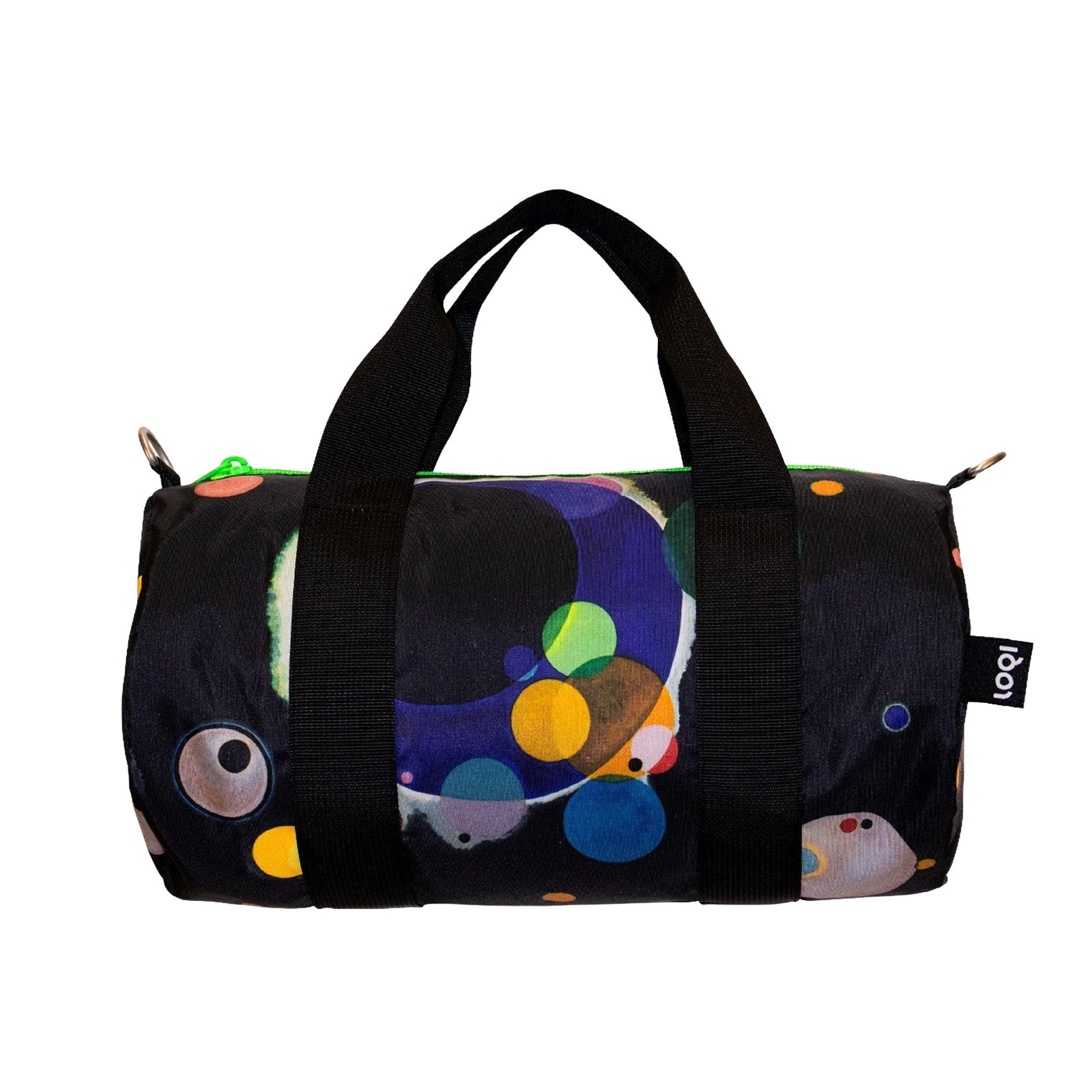 LOQI WASSILY KANDINSKY Several Circles Neon Recycled Medium Weekender, Handbag, Crossbody Bag