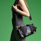 LOQI WASSILY KANDINSKY Several Circles Neon Recycled Medium Weekender, Handbag, Crossbody Bag