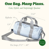 LOQI REFLECTIVE Medium Weekender, Handbag, Crossbody Bag