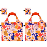 LOQI KIMBERLY CARPENTER Ancient Artifacts Recycled Reusable Shopping Bag (Set of 2)