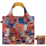 LOQI ADA NANGALA DIXON Water Dreaming Red Recycled Reusable Shopping Bag