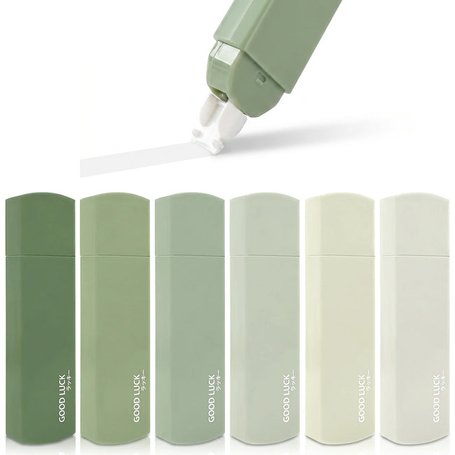 Wrapables White Correction Tape, Smooth Easy-to-Use Mini Correction Pens (Set of 6)