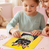Wrapables Gem Sticker Art Kit, Diamond Painting Arts and Crafts Supplies, Gemstone Sticker DIY Crafts, Cats