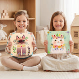 Wrapables Gem Sticker Art Kit, Diamond Painting Arts and Crafts Supplies, Gemstone Sticker DIY Crafts, Cats