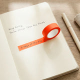 Wrapables Colorful Washi Masking Tape, Solid Tangelo Orange