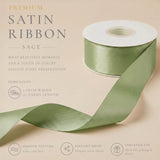 Wrapables Gift Wrapping, Wedding Decor, Floral Bouquets, DIY Crafts Satin Ribbon 1 Inch x 50 Yards (Set of 2), Greens