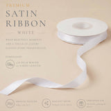 Wrapables Gift Wrapping, Wedding Decor, Floral Bouquets, DIY Crafts Satin Ribbon 3/8 Inch x 75 Yards (Set of 3), Grayscale