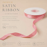 Wrapables Gift Wrapping, Wedding Decor, Floral Bouquets, DIY Crafts Satin Ribbon 3/8 Inch x 75 Yards (Set of 3), Pinks