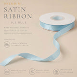 Wrapables Gift Wrapping, Wedding Decor, Floral Bouquets, DIY Crafts Satin Ribbon 3/8 Inch x 75 Yards (Set of 3), Blues
