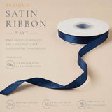 Wrapables Gift Wrapping, Wedding Decor, Floral Bouquets, DIY Crafts Satin Ribbon 3/8 Inch x 75 Yards (Set of 3), Blues