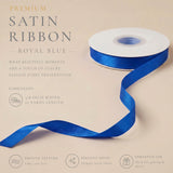 Wrapables Gift Wrapping, Wedding Decor, Floral Bouquets, DIY Crafts Satin Ribbon 3/8 Inch x 75 Yards (Set of 3), Blues