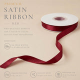 Wrapables Gift Wrapping, Wedding Decor, Floral Bouquets, DIY Crafts Satin Ribbon 3/8 Inch x 75 Yards (Set of 3), Harvest