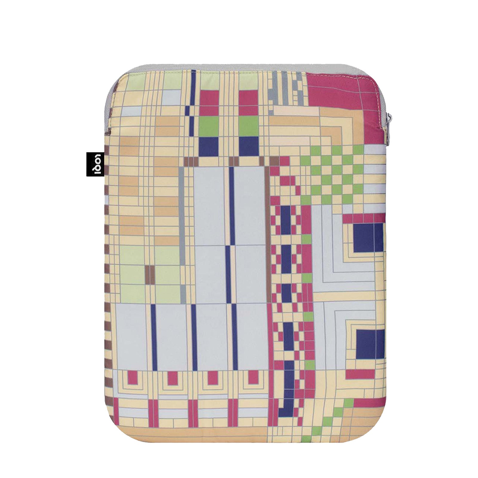LOQI FRANK LLOYD WRIGHT Old Fashion Windows Recycled Laptop Sleeve