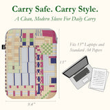 LOQI FRANK LLOYD WRIGHT Old Fashion Windows Recycled Laptop Sleeve