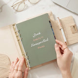 Wrapables Undated Daily/Weekly Planner, Journal Notebook, Refillable Hardcover Planner, A5 Cro-Embossed Planner and Journal Clutch, Pearl Allure