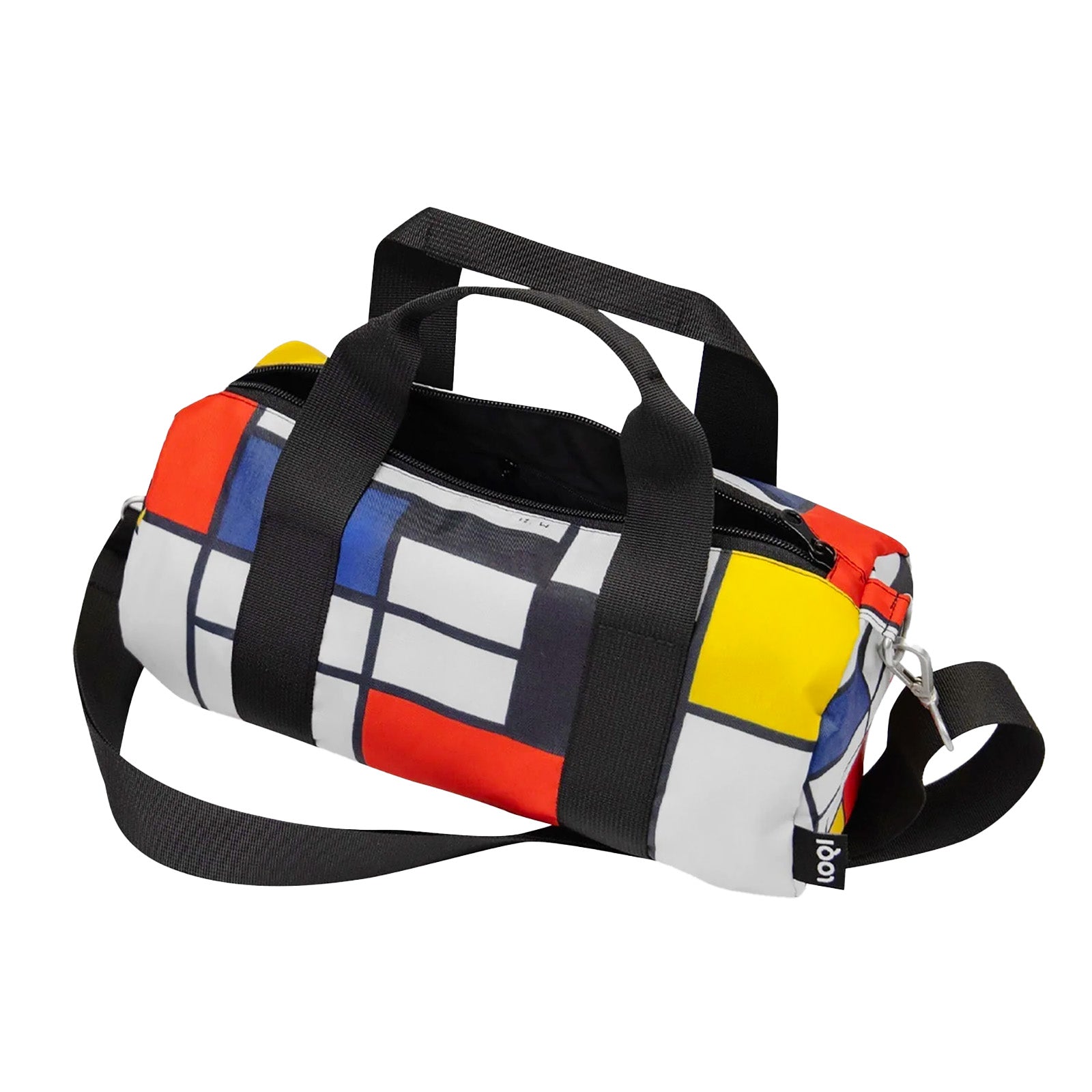 LOQI PIET MONDRIAN Composition Recycled Medium Weekender, Handbag, Crossbody Bag
