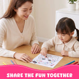 Wrapables Dress Up Sticker and Activity Book for Kids, Girls Sticker and Coloring Activity Book, Beauty Guru