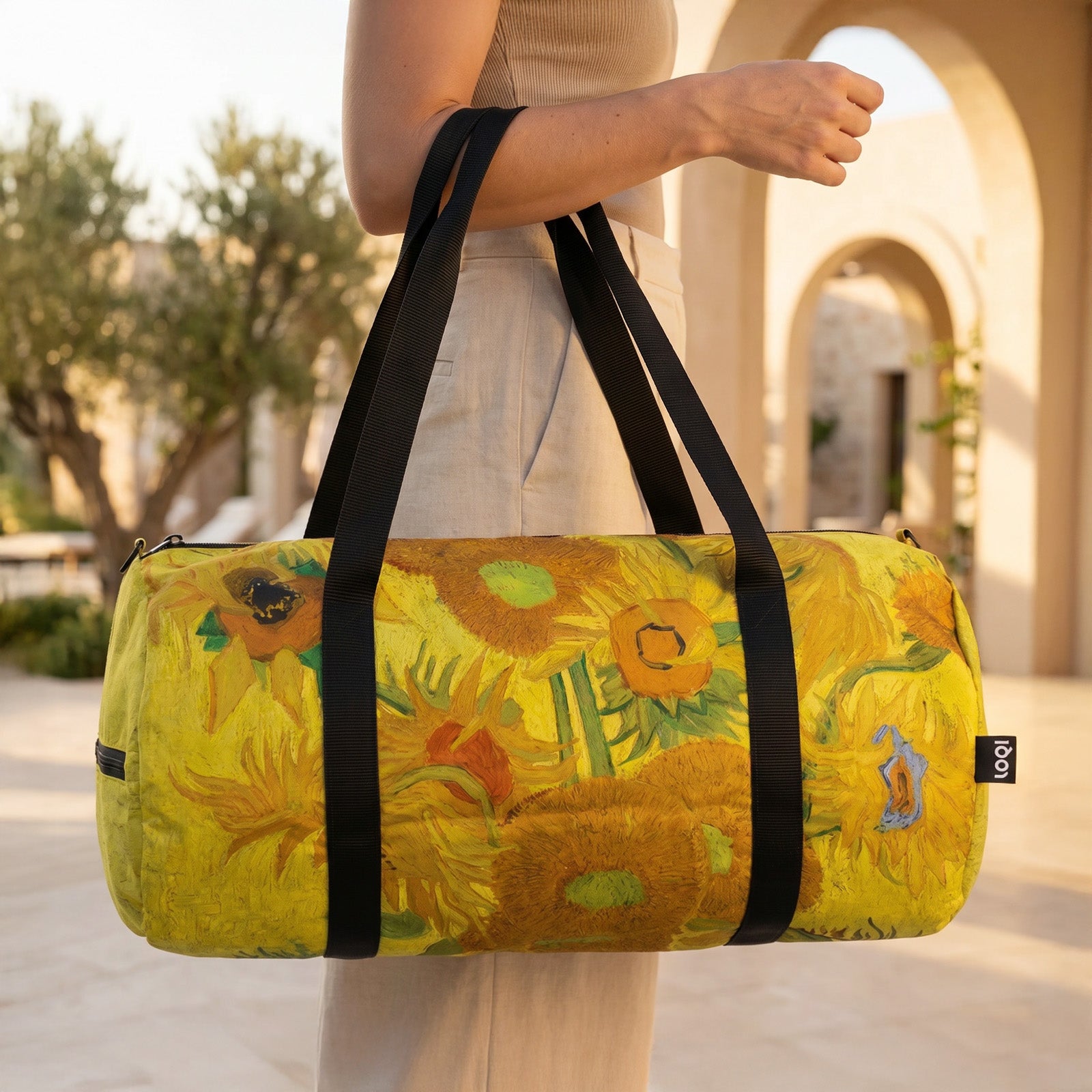 LOQI VINCENT VAN GOGH Sunflowers Weekender, Duffle Bag, Travel Carry-On Bag, Overnight Bag