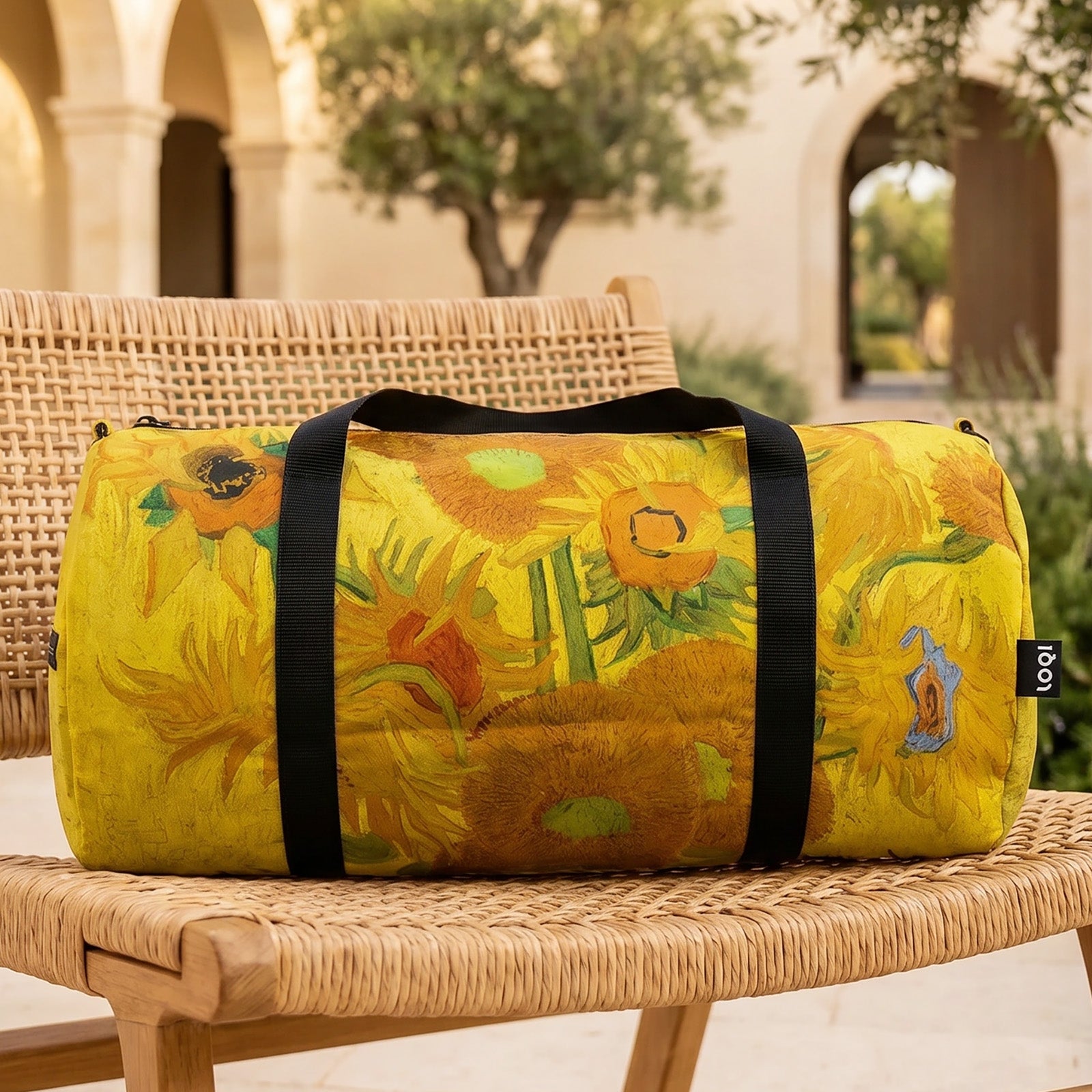 LOQI VINCENT VAN GOGH Sunflowers Weekender, Duffle Bag, Travel Carry-On Bag, Overnight Bag