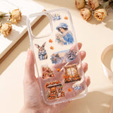 Wrapables Seasons Scenery PET Scrapbooking Stickers for Scrapbooking, Junk Journals, Stationery, DIY Crafts, Water Bottles (Set of 2), Autumn Winter