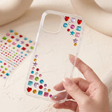 Wrapables 405pcs Acrylic Self Adhesive Crystal Rhinestone Gem Stickers, DIY, Arts and Crafts Supplies (Set of 3), Assorted