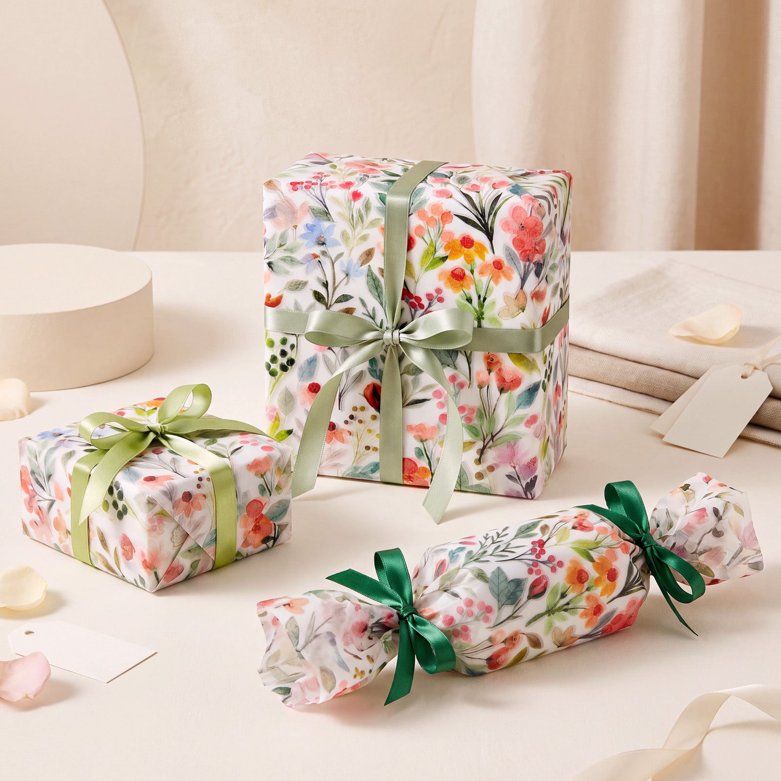 Wrapables Vibrant Spring Floral Tissue Paper 14 x 20 Inch for Gift Wrapping, Weddings, Baby Showers, Birthdays, Party Decor (60 Sheets)