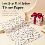 Wrapables Christmas Mistletoe Tissue Paper 14 x 20 Inch for Gift Wrapping, Weddings, Baby Showers, Birthdays, Party Decor (60 Sheets)