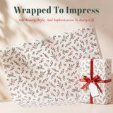 Wrapables Christmas Mistletoe Tissue Paper 14 x 20 Inch for Gift Wrapping, Weddings, Baby Showers, Birthdays, Party Decor (60 Sheets)