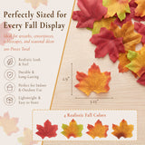 Wrapables Artificial Maple Leaves, Fall, Autumn, Thanksgiving Decor for Weddings, Parties, Table, DIY Crafts (200pcs)